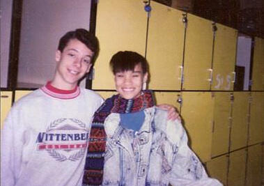 This is an image of Grampy Tim and Grampy Nicole in their high school days in 1992.